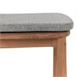Pemberly Row Coastal Teak Wood Outdoor Dining Chair in Natural Finish