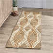 Pemberly Row 2.6'x8' Natural Jute Blend Ivory Hand Woven Accent Rug