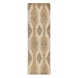 Pemberly Row 2.6'x8' Natural Jute Blend Ivory Hand Woven Accent Rug