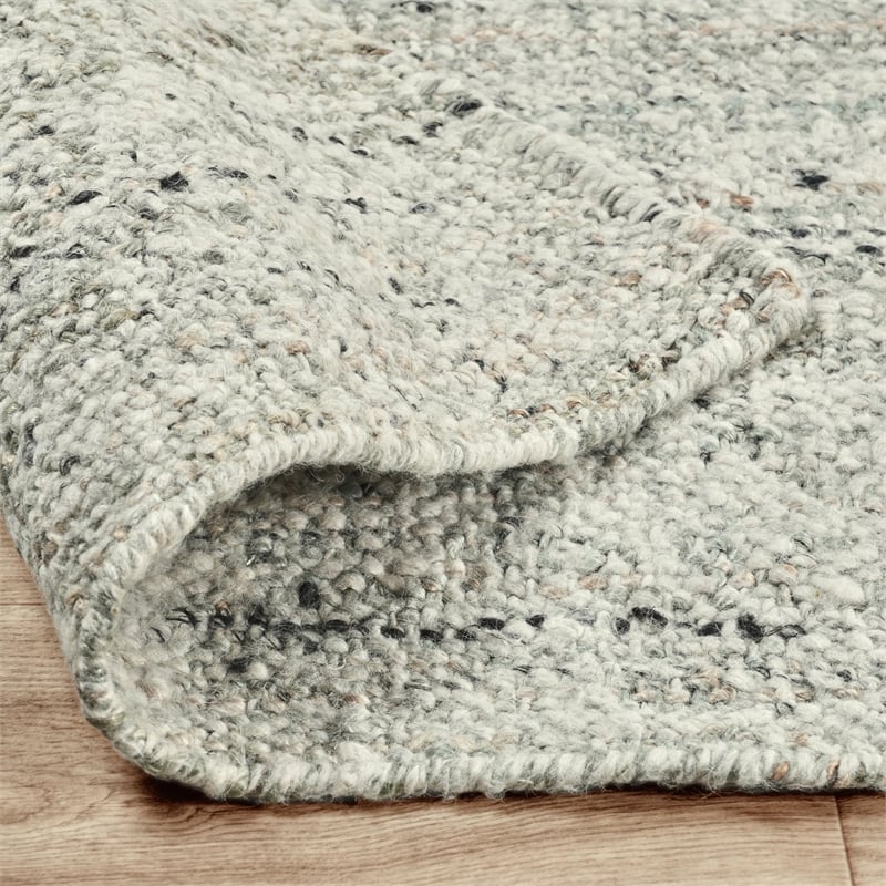 Pemberly Row 2.6'x8' Sustainable Handwoven Jute Blend Sage Green Accent Rug