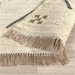 Pemberly Row 2.6'x8' Wool Blend Handwoven Caviar Ivory Area Rug Runner