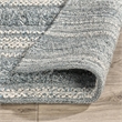 Pemberly Row 2.6'x8' Indoor Outdoor Sustainable Fabric Handwoven Blue Accent Rug