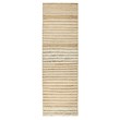 Pemberly Row 2.6'x8' Jute Blend Handwoven Sustainable Natural Stripe Accent Rug