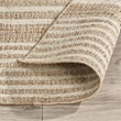 Pemberly Row 2.6'x8' Jute Blend Handwoven Sustainable Natural Stripe Accent Rug