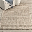 Pemberly Row 5'x8' Handwoven Jute Sustainable Brown Ivory Accent Area Rug