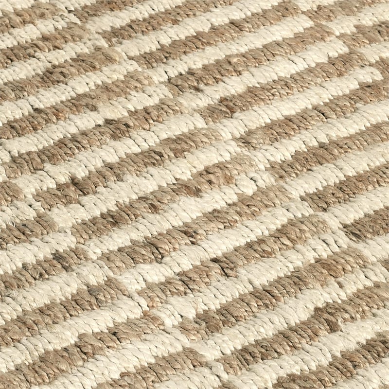 Pemberly Row 5'x8' Jute Handwoven Sustainable Ivory Accent Area Rug