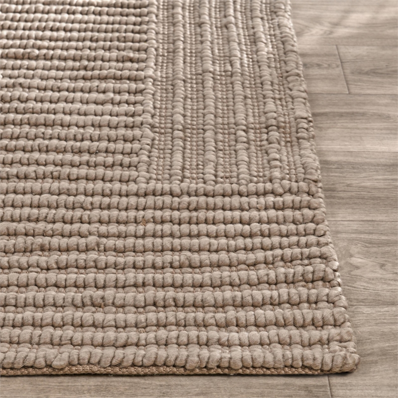 Pemberly Row 5'x8' Recycled Fabric Handwoven Sustainable Beige Accent Area Rug