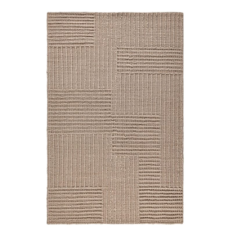Pemberly Row 5'x8' Recycled Fabric Handwoven Sustainable Beige Accent Area Rug