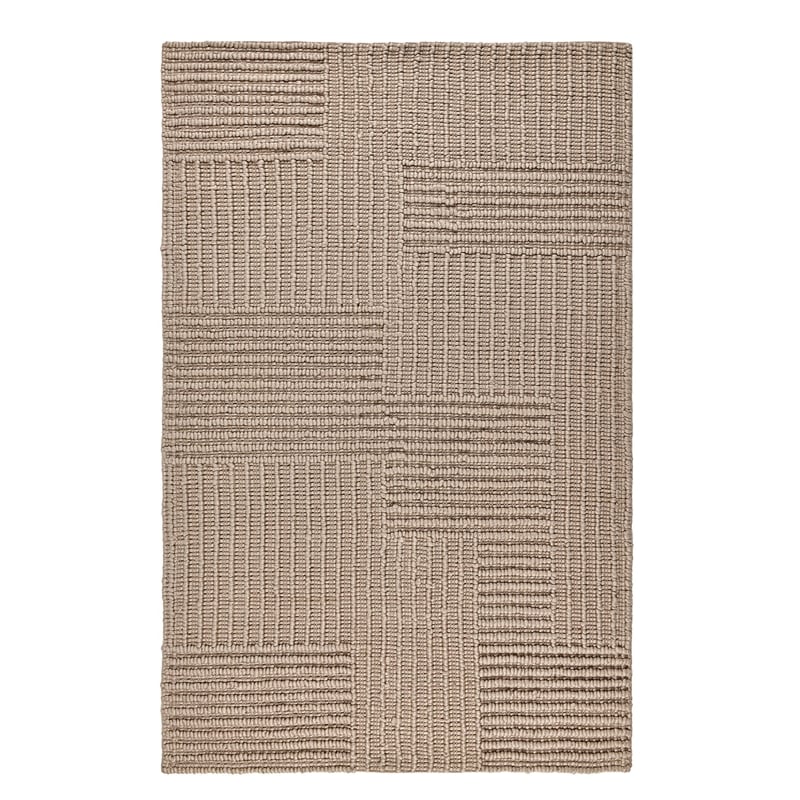 Pemberly Row 8'x10' Recycled Fabric Handwoven Sustainable Beige Accent Area Rug