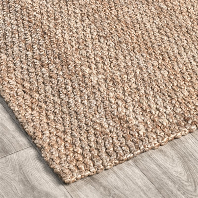 Pemberly Row 5'x8' Jute Handwoven Sustainable Beige Accent Area Rug