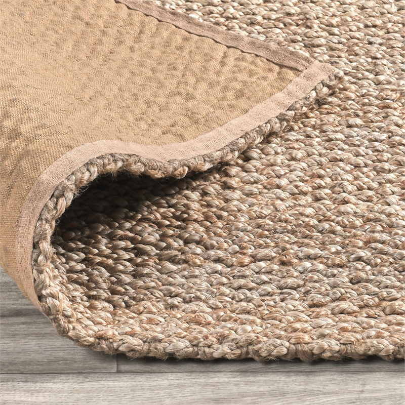 Pemberly Row 8'x10' Jute Handwoven Sustainable Beige Accent Area Rug