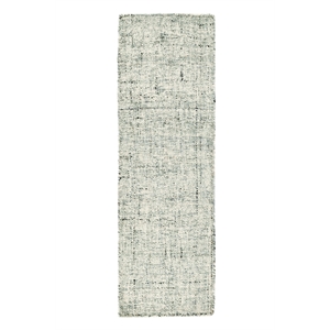 Pemberly Row 2.6'x8' Sustainable Handwoven Jute Blend Fog Gray Accent Rug