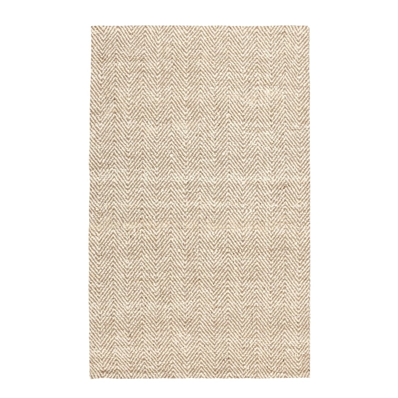 Pemberly Row 10'x14' Hand Spun Wool Blend Chenille Ivory Area Accent Rug