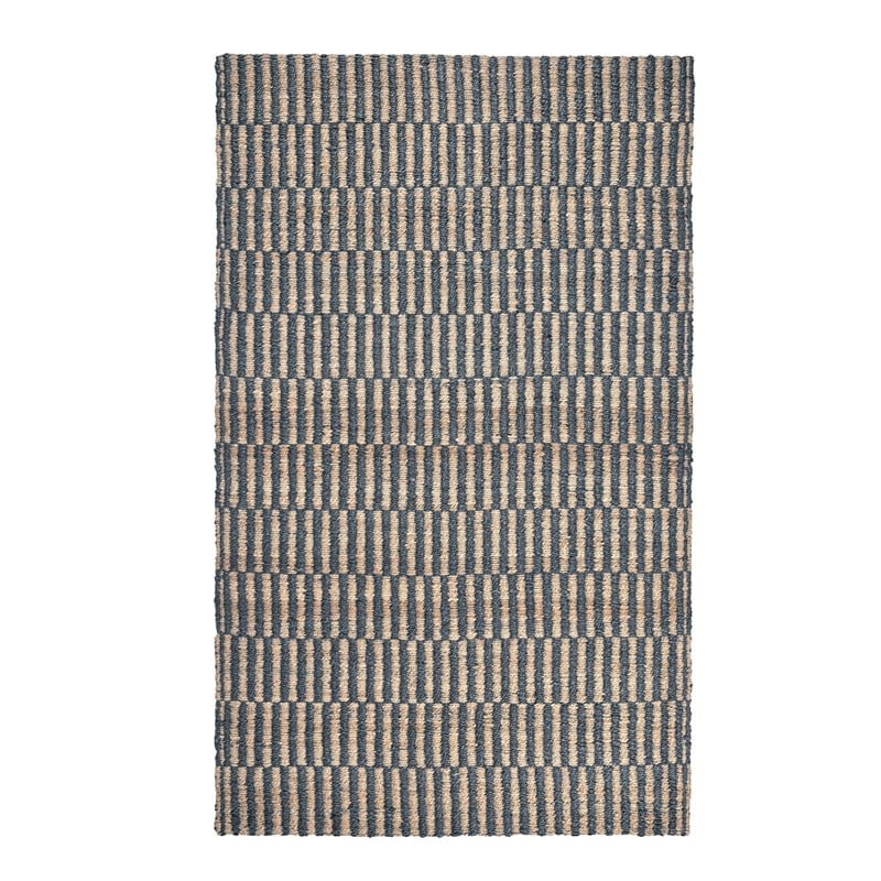 Pemberly Row 5'x8' Jute Handwoven Sustainable Blue Accent Area Rug