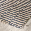 Pemberly Row 5'x8' Jute Handwoven Sustainable Blue Accent Area Rug
