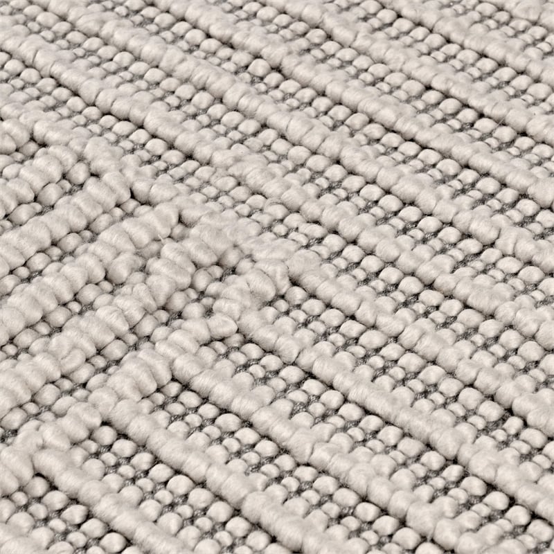 Pemberly Row 5'x8' Recycled Fabric Handwoven Sustainable Gray Accent Area Rug