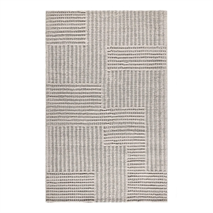 Pemberly Row 5'x8' Recycled Fabric Handwoven Sustainable Gray Accent Area Rug