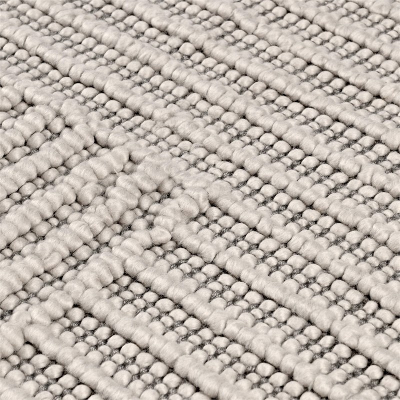 Pemberly Row 8'x10' Recycled Fabric Handwoven Sustainable Gray Accent Area Rug