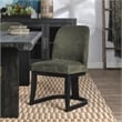Pemberly Row Transitional Upholstered Fabric Herb Green Dining Chair