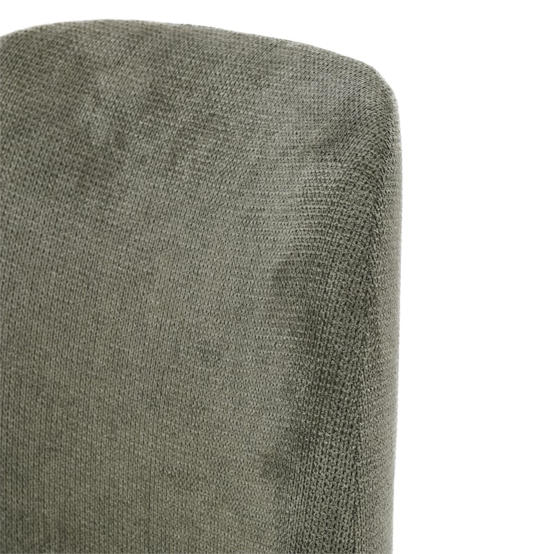 Pemberly Row Transitional Upholstered Fabric Herb Green Dining Chair