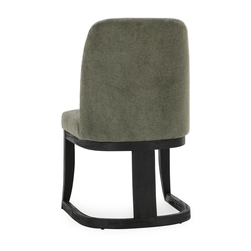 Pemberly Row Transitional Upholstered Fabric Herb Green Dining Chair