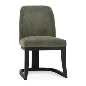 Pemberly Row Transitional Upholstered Fabric Herb Green Dining Chair