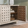 Pemberly Row 4-Door Reclaimed Pine Wood Buffet Sideboard in Cream