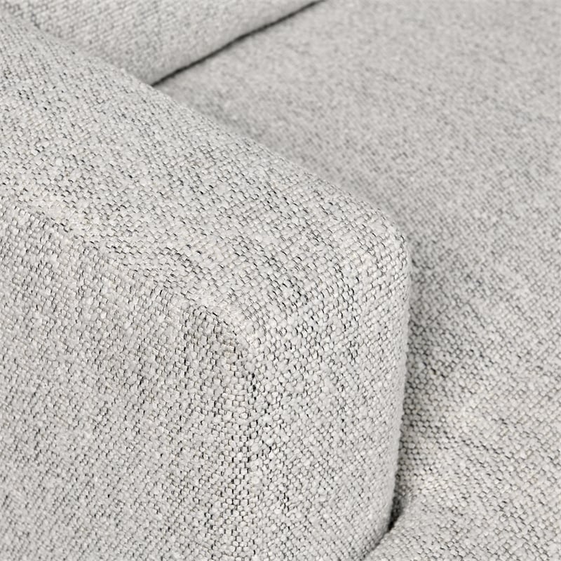 Pemberly Row 5-Piece Upholstered Fabric Sectional Sofa in Ivory
