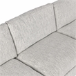 Pemberly Row 5-Piece Upholstered Fabric Sectional Sofa in Ivory