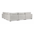 Pemberly Row 5-Piece Upholstered Fabric Sectional Sofa in Ivory