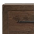 Pemberly Row Transitional 2-Drawer Acacia Wood Nightstand in Cocoa Brown
