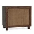 Pemberly Row Transitional 2-Drawer Acacia Wood Nightstand in Cocoa Brown