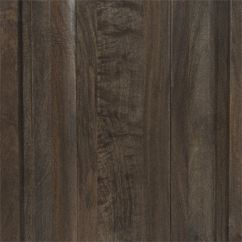 Pemberly Row Traditional 3-Drawer Mango Wood Nightstand in Cocoa Brown