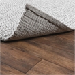 Pemberly Row 8'x10' Wool Blend Fabric Handwoven Gray Accent Area Rug