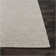 Pemberly Row 9'x12' Wool Polyester Blend Fabric Handwoven Light Gray Area Rug