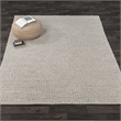 Pemberly Row 9'x12' Wool Polyester Blend Fabric Handwoven Light Gray Area Rug