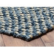 Pemberly Row Transitional 2x3 Handspun Jute Fabric Rug Indigo