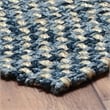 Pemberly Row Modern Transitional 6x9 Handspun Jute Fabric Area Rug