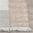 Pemberly Row 2.6'x8' Handwoven Jute Blend Fabric Multi-Color Area Accent Rug