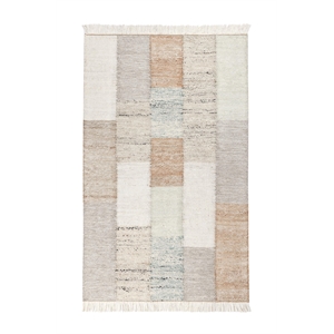 Pemberly Row 2.6'x8' Handwoven Jute Blend Fabric Multi-Color Area Accent Rug