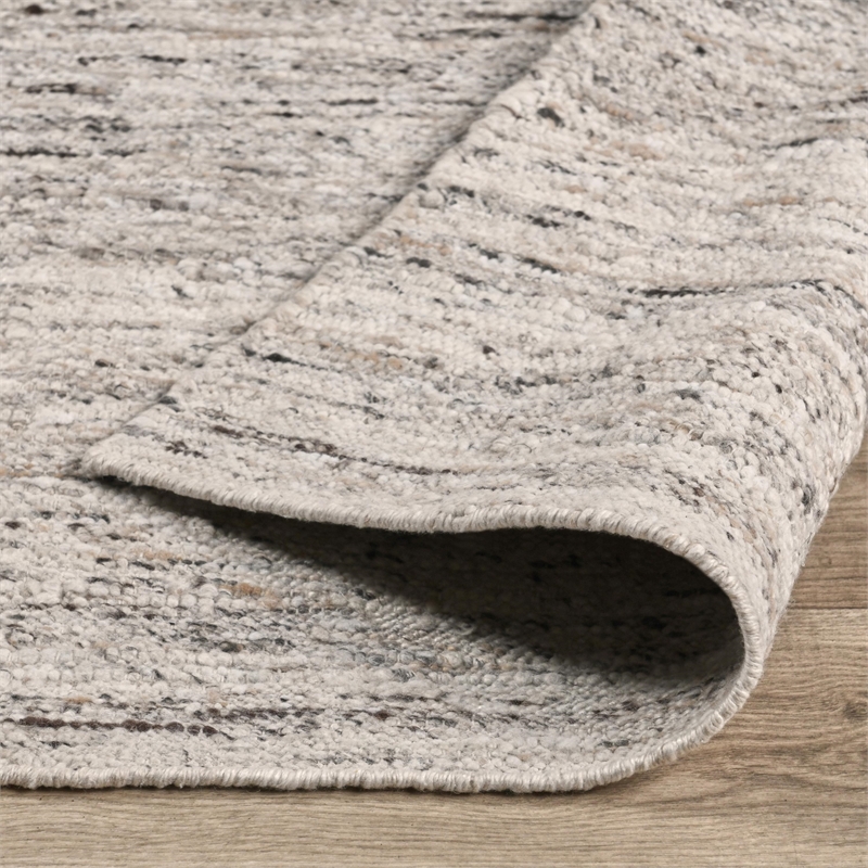 Pemberly Row 8x10 Handwoven Performance Natural Fabric Area Accent Rug