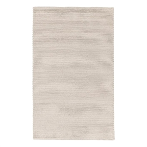 Pemberly Row 5'x8' Wool Polyester Blend Fabric Handwoven Birch White Area Rug