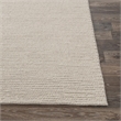 Pemberly Row 8'x10' Wool Polyester Blend Fabric Handwoven Birch White Area Rug