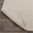 Pemberly Row 8'x10' Wool Polyester Blend Fabric Handwoven Birch White Area Rug