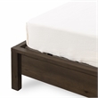 Pemberly Row Transitional Wood Eastern King Bed in Toasted Brown