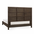 Pemberly Row Transitional Wood Eastern King Bed in Toasted Brown