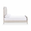 Pemberly Row Transitional Mango Wood Bed Eastern King White Finish