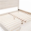 Pemberly Row Transitional Mango Wood Bed Eastern King White Finish
