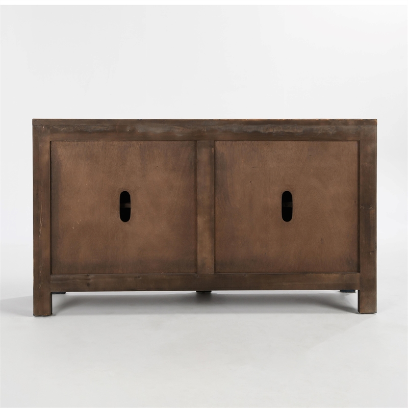 Pemberly Row Transitional 4-Drawer Reclaimed Pine Wood Sideboard Buffet