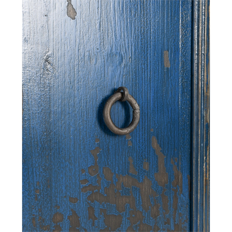 Pemberly Row Transitional 4-Drawer Reclaimed Pine Wood Sideboard Buffet